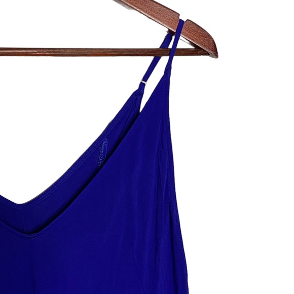 Akris Blue Slip Dress Adjustable Spaghetti Straps Mini Length Scoop Neck 6 - Picture 8 of 15